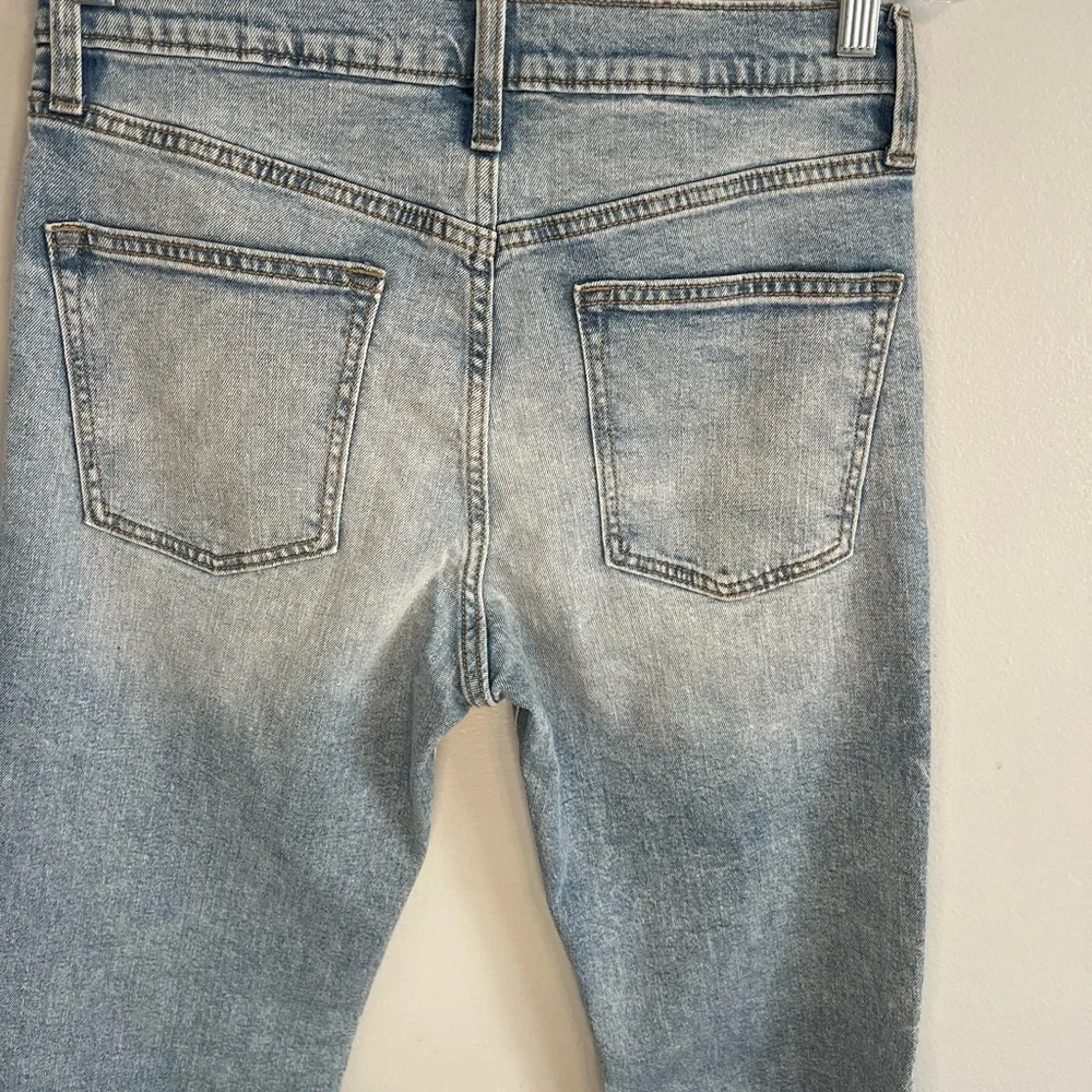 Old Navy Girls Sz 16 Blue Jeans Straight Ankle Built in Flex Adjustable Waist